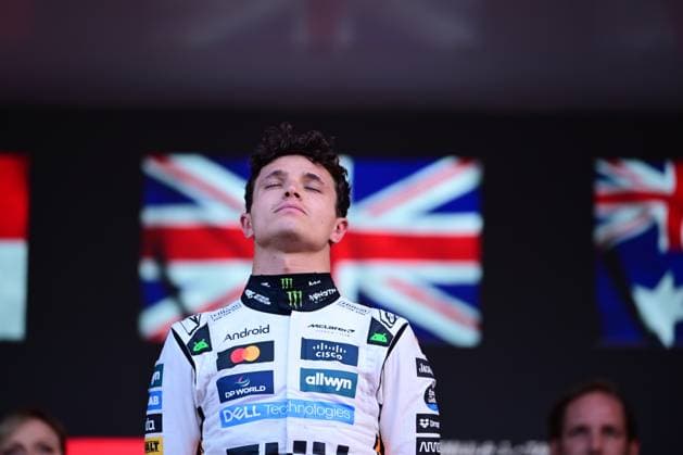 F1 Grand Prix of Monaco Lando Norris and the McLaren F1 Team celebrate during the race of the Monaco GP, the 8th round of the Formula 1 World Championship, WM, Weltmeisterschaft at the Circuit of Monaco in Monaco-Ville, Monaco, on May 25, 2025. Monaco-Ville Monaco-Ville Monaco  Copyright: xAndreaxDiodatox originalFilename:diodato-monacogp250520_npRV4.jpg