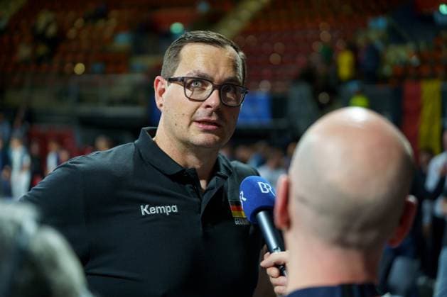 Volleyball national match men, Germany vs. Italy, 25 05 2025 Thomas Ranner GER, head coach in an interview with BR after the match against Italy Volleyball national match men, Germany vs. Italy, 25 05 2025, BMW Park, Munich Copyright: xBEAUTIFULxSPORTSx Pajonkx