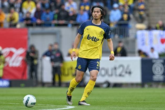 250525 Royale Union Saint-Gilloise vs AA Gent Koki Machida (28) of Union pictured during the Jupiler Pro League season 2024 - 2025 matchday 10 of the Champions Play offs between Royale Union Saint-Gilloise and AA Gent on May 25 , 2025 in Saint-Gilles - Vorst, Belgium. (Photo by David Catry Isosport) Saint-Gilles - Vorst Belgium  Copyright: xDavidxCatryx 20250525DC2_1741