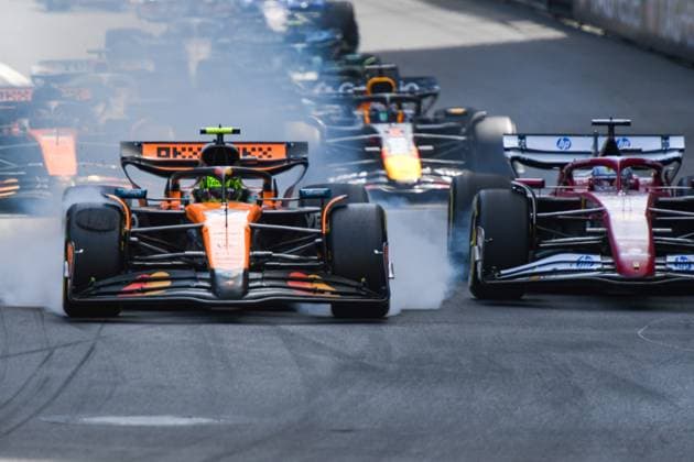 Formula 1 GP Monaco Sunday, 25 05 2025 Lando Norris 4, McLaren Formula 1 Team Formula 1 GP Monaco Sunday, 25 05 2025 Copyright: xBEAUTIFULxSPORTS Erlhofx