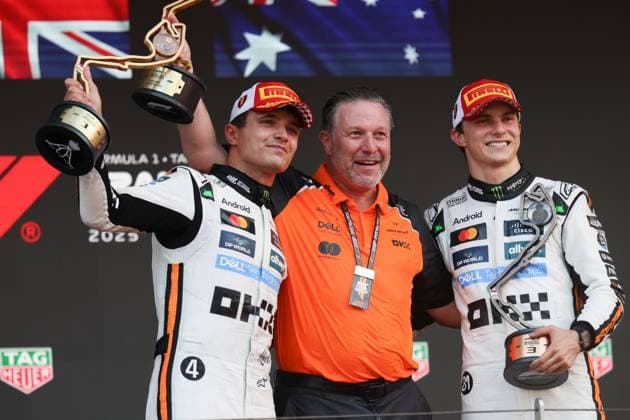 FORMULE 1 : Grand Prix de Monaco 2025 - Monte carlo - 25 05 2025 Podium of the 2025 Formula One Monaco Grand Prix, 8th round of the 2025 Formula 1 World Championship, WM, Weltmeisterschaft taking place from May 23 to 25, 2025 on circuit de Monaco in Monaco (MCO) MONACOMonaco  Copyright: xMPSxAGENCYx