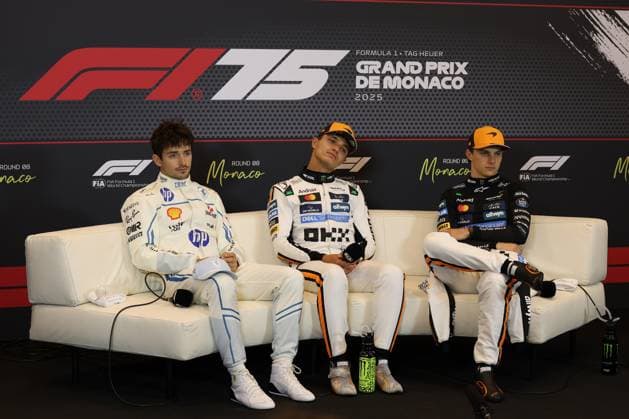 FORMULE 1 : Grand Prix de Monaco 2025 - Monte carlo - 25 05 2025 press conference, PK, Pressekonferenz of the 2025 Formula One Monaco Grand Prix, 8th round of the 2025 Formula 1 World Championship, WM, Weltmeisterschaft taking place from May 23 to 25, 2025 on circuit de Monaco in Monaco (MCO) MONACOMonaco  Copyright: xMPSxAGENCYx