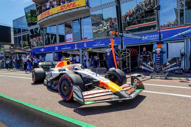 FORMULE 1 : Grand Prix de Monaco 2025 - Monte carlo - 25 05 2025 30 Liam Lawson (NZL) Visa Cash App Racing Bulls F1 Team (ITA) Racing Bulls VCARB 02 Honda RBPT during the 2025 Formula One Monaco Grand Prix, 8th round of the 2025 Formula 1 World Championship, WM, Weltmeisterschaft taking place from May 23 to 25, 2025 on circuit de Monaco in Monaco (MCO) MONACOMonaco  Copyright: xMPSxAGENCYx