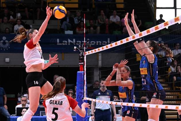 Action game during the match Italy vs Germany at Pala Panini Modena 25may2025 , AIA AeQuilibrium Cup Women Elite.  Copyright: xDuilioxDellaxLibera IPAxSportx xipa-agency.netx xx IPA_58240407 IPA_Agency_IPA58240407
