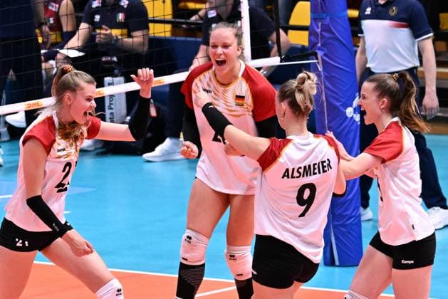 Germany players during the match Italy vs Germany at Pala Panini Modena 25may2025 , AIA AeQuilibrium Cup Women Elite.  Copyright: xDuilioxDellaxLibera IPAxSportx xipa-agency.netx xx IPA_58240413 IPA_Agency_IPA58240413