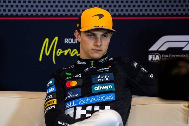 Formula1 GP Monaco Sunday, 25 05 2025 Oscar Piastri 81, McLaren Formula 1 Team at the press conference Formula1 GP Monaco Sunday, 25 05 2025 Copyright: xBEAUTIFULxSPORTS Erlhofx