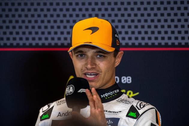Formula1 GP Monaco Sunday, 25 05 2025 Lando Norris 4, McLaren Formula 1 Team at the press conference Formula1 GP Monaco Sunday, 25 05 2025 Copyright: xBEAUTIFULxSPORTS Erlhofx