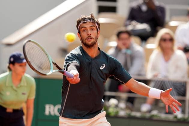 TENNIS - French Open 2025 PARIS,FRANCE,25.MAY.25 - TENNIS - ATP, Tennis Herren World Tour, French Open, Roland Garros, Grand Slam. Image shows Lorenzo Musetti (ITA).  GEPAxpictures xMichaelxRiedler