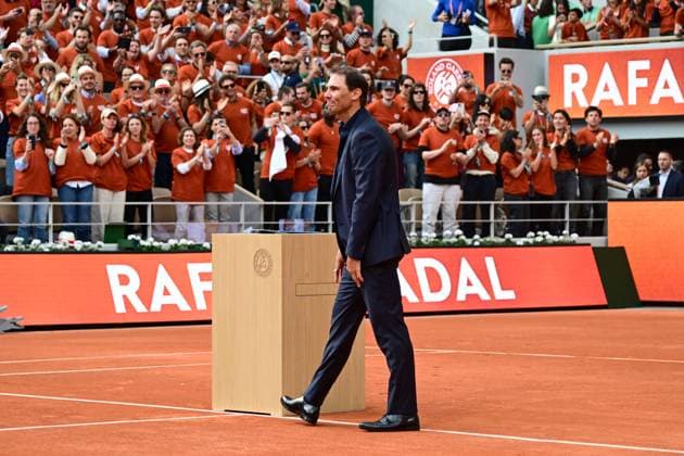 TENNIS : Hommage a Rafael Nadal - Roland Garros 2025 - 25 05 2025 Tribute to Rafael Nadal ( Spain ) during the 2025 French Open at Roland Garros on May 25, 2025 in Paris, France. ( Photo Dante Badano PSNewz ) - ParisFrance  Copyright: xx