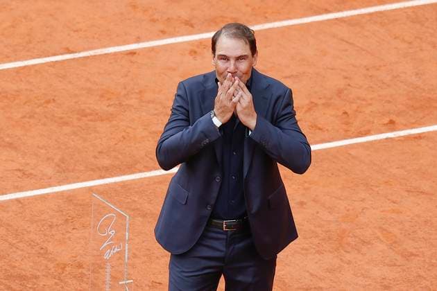 May 25, 2025, Paris, Paris, France: Rafael Nadal during the tribute ceremony to Rafael Nadal in the tennis Grand Slam of Roland Garros 2025, at Roland Garros Stadium - on May 25 2025.Paris - France Paris France - ZUMAb253 20250525_zsp_b253_166 Copyright: xLoicxBaratouxx
