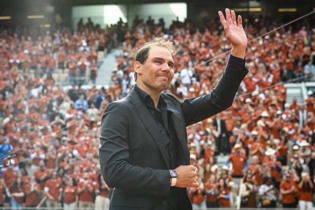 May 25, 2025, Paris, France, France: Former Spanish player Rafael NADAL during a ceremony honouring his career during the Roland-Garros 2025, French Open 2025, Grand Slam tennis tournament at Roland-Garros Stadium on May 25, 2025 in Paris, France. Paris France - ZUMAm308 20250525_zsp_m308_052 Copyright: xMatthieuxMirvillex