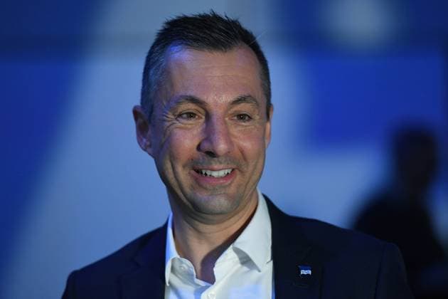 Soccer 2 Bundesliga General Meeting of Hertha B S C e V on 25 05 2025 at Messe Berlin in Berlin Ralf Huschen Managing Director Berlin xRx