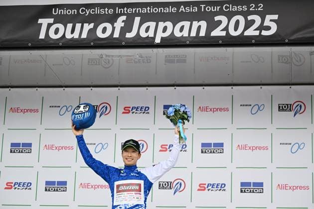 Atsushi Oka (BLZ), MAY 25, 2025 - Cycling : Tour of Japan 2025 8th stage Award ceremony Speed Channel Tokyo in Tokyo, Japan. Noxthirdxpartyxsales  (291776541)