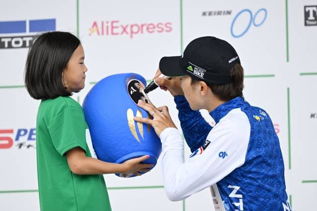 Atsushi Oka (BLZ), MAY 25, 2025 - Cycling : Tour of Japan 2025 8th stage Award ceremony Speed Channel Tokyo in Tokyo, Japan. Noxthirdxpartyxsales  (291778536)