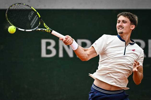 May 26, 2025, Paris, France, France: Ugo BLANCHET of France during the second day of Roland-Garros 2025, French Open 2025, Grand Slam tennis tournament at Roland-Garros Stadium on May 26, 2025 in Paris, France. Paris France - ZUMAm308 20250526_zsp_m308_012 Copyright: xMatthieuxMirvillex