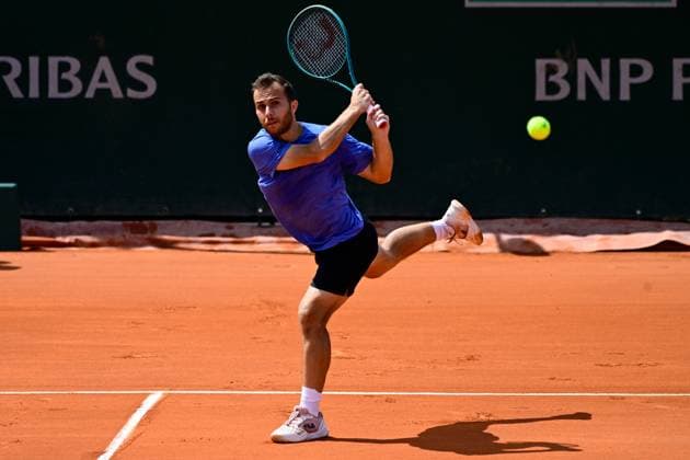 TENNIS : Roland Garros 2025 - Internationaux de France - 26 05 2025 Hugo Gaston ( France ) during the 2025 French Open at Roland Garros on May 26, 2025 in Paris, France. ( Photo Dante Badano PSNewz ) - ParisFrance  Copyright: xx