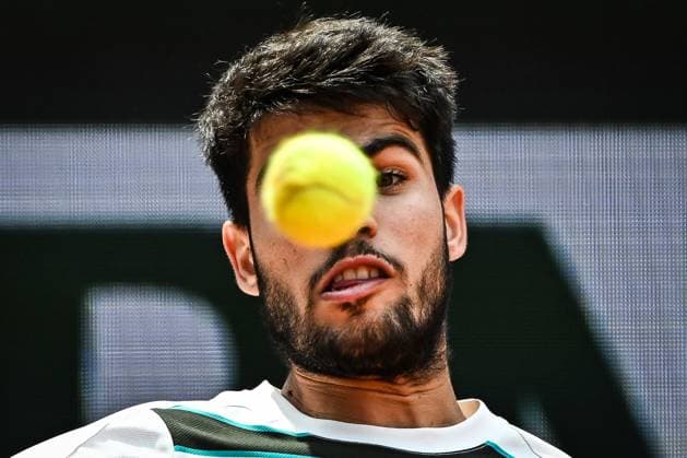 Sport Bilder des Tages May 26, 2025, Paris, France, France: Carlos ALCARAZ of Spain during the second day of Roland-Garros 2025, French Open 2025, Grand Slam tennis tournament at Roland-Garros Stadium on May 26, 2025 in Paris, France. Paris France - ZUMAm308 20250526_zsp_m308_025 Copyright: xMatthieuxMirvillex