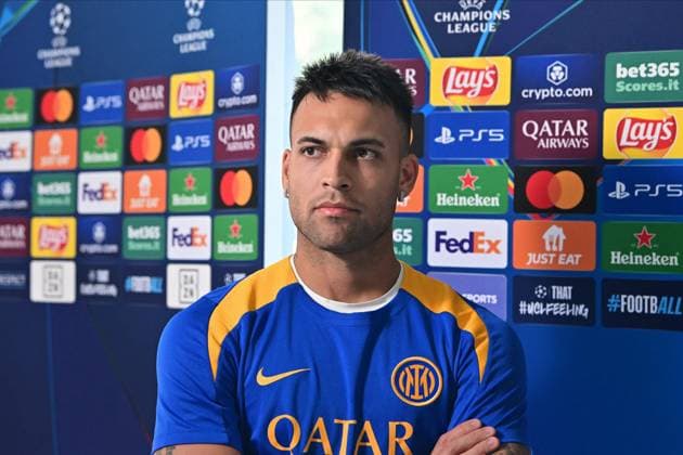 Lautaro Martinez seen during the Inter media Day during Inter Champions League Media Day, UEFA Champions League football match in Appiano Gentile, Italy, May 26 2025  Copyright: xTommasoxFimiano IPAxSportx xipa-agency.netx xx IPA_58274253 IPA_Agency_IPA58274253