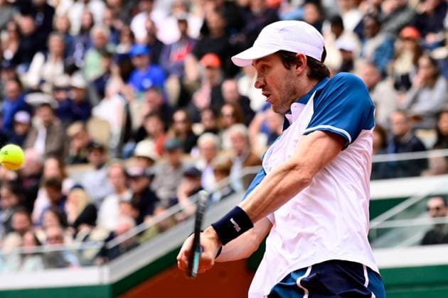 TENNIS : Roland Garros 2025 - Internationaux de France - 26 05 2025 Nicolas Jarry ( Chile ) during the 2025 French Open at Roland Garros on May 26, 2025 in Paris, France. ( Photo Dante Badano PSNewz ) - ParisFrance  Copyright: xx