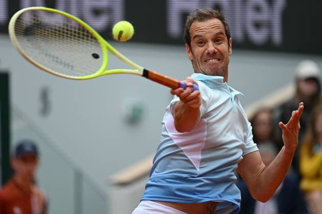 Roland Garros 2025: Richard Gasquet during his final Grand Slam tennis tournament against Terence ATMANE, on Philippe-Chatrier court on May 26, 2025, at Roland-Garros stadium in Paris, France. - 26 05 2025 - France Ile-de-France (region) Paris -  JulienxMattiax xLexPictorium LePictorium_0308861