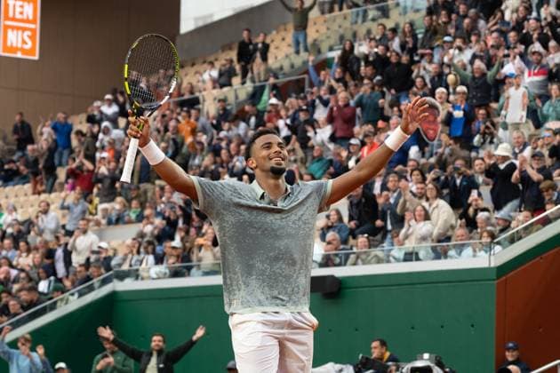 French Open - Arthur Fils France s Arthur Fils celebrates during Roland Garros 2025 tournament on May 26, 2025 in Paris, France. Photo by Laurent Zabulon ABACAPRESS.COM Paris France  Copyright: xZabulonxLaurent ABACAx