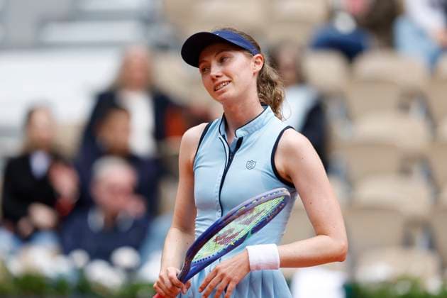 May 27, 2025, Paris, Paris, France: Cristina Bucsa (ESP) in action during the tennis Grand Slam of Roland Garros 2025,match between Mirra Andreeva (RUS) and Cristina Bucsa (ESP) at Roland Garros Stadium - on May 27 2025.Paris - France Paris France - ZUMAb253 20250527_zsp_b253_021 Copyright: xLoicxBaratouxx
