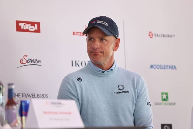 GOLF - Austrian Alpine Open HENNDORF,AUSTRIA,27.MAY.25 - GOLF - DP World Tour, Austrian Alpine Open, press conference, PK, Pressekonferenz Image shows Luke Donald (GBR).  GEPAxpictures xMathiasxMandl
