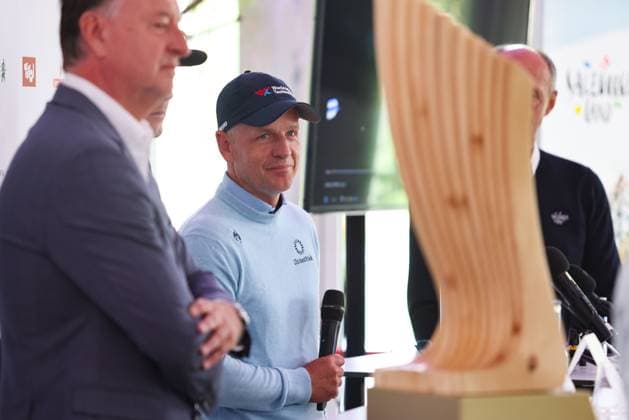 GOLF - Austrian Alpine Open HENNDORF,AUSTRIA,27.MAY.25 - GOLF - DP World Tour, Austrian Alpine Open, press conference, PK, Pressekonferenz Image shows Luke Donald (GBR).  GEPAxpictures xMathiasxMandl