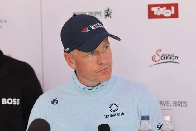 GOLF - Austrian Alpine Open HENNDORF,AUSTRIA,27.MAY.25 - GOLF - DP World Tour, Austrian Alpine Open, press conference, PK, Pressekonferenz Image shows Luke Donald (GBR).  GEPAxpictures xMathiasxMandl