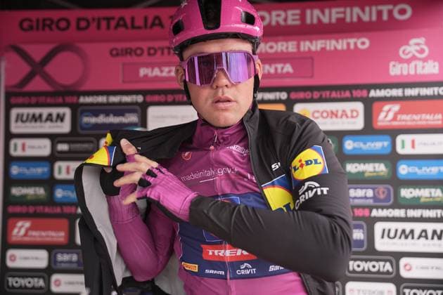 Pedersen Mads of Lidl-Trek cyclamen jersey during the stage 16 of the Giro d™Italia from Piazzola sul Brenta to San Valentino (Brentonico), Italy - Tuesday, May 27, 2025. - cycling.  Copyright: xMarcoxAlpozzi LaPressex