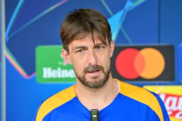 Inter Media Day ahead of 2025 UEFA Champions League final Milano, Italy. 26th, May 2025. Francesco Acerbi of Inter seen during an interview at the BPER Training Centre in Appiano Gentile. The Inter Open Media Day is part of the preparation for the 2025 UEFA Champions League final in Munich. Italy, Milano  Copyright: xGonzalesxPhoto TommasoxFimianox