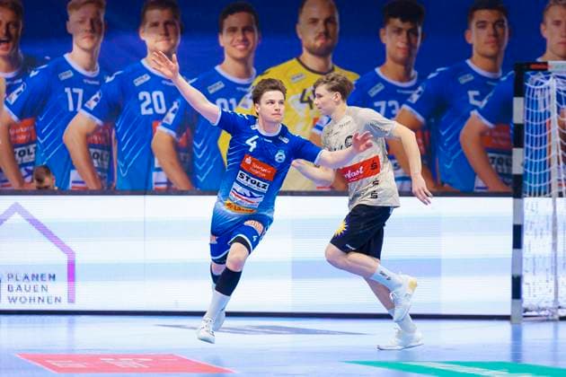 Örn Vésteinsson Östenberg Nr 4, VfL Luebeck Schwartau rejoices VfL Luebeck Schwartau vs Bergischer HC, Handball, 2 Bundesliga, 26 05 25 Luebeck Schleswig Holstein Germany Copyright: xAgentur54Gradx xFelixxKoenigx