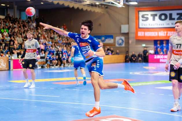 Kaj Geenen Nr 5, VfL Luebeck Schwartau VfL Luebeck Schwartau vs Bergischer HC, Handball, 2 Bundesliga, 26 05 25 Luebeck Schleswig Holstein Germany Copyright: xAgentur54Gradx xFelixxKoenigx