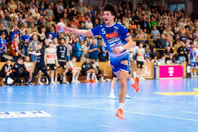 Kaj Geenen Nr 5, VfL Luebeck Schwartau VfL Luebeck Schwartau vs Bergischer HC, Handball, 2 Bundesliga, 26 05 25 Luebeck Schleswig Holstein Germany Copyright: xAgentur54Gradx xFelixxKoenigx