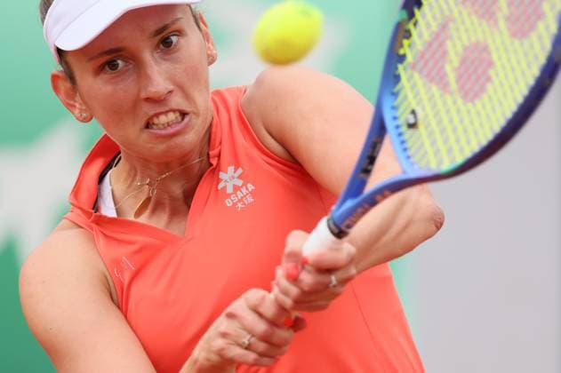 Belgian Elise Mertens pictured in action during a match between French Boisson and Belgian Mertens in the first round of the Women s Singles at the Roland Garros French Open tennis tournament, in Paris, France, Tuesday 27 May 2025. This year s tournament takes place from 25 May to 08 June. BENOITxDOPPAGNE  x125489658x
