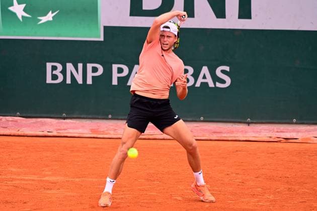 TENNIS : Roland Garros 2025 - Internationaux de France - 27 05 2025 Alexandre Muller ( France ) during the 2025 French Open at Roland Garros on May 27, 2025 in Paris, France. ( Photo Dante Badano PSNewz ) - ParisFrance  Copyright: xx