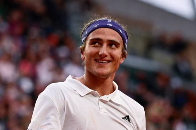TENNIS : Roland Garros 2025 - Internationaux de France - 27 05 2025 Mattia Bellucci ( Italy ) reacts during the 2025 French Open at Roland Garros on May 27, 2025 in Paris, France. ( Photo Dante Badano PSNewz ) - ParisFrance  Copyright: xx