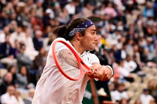 TENNIS : Roland Garros 2025 - Internationaux de France - 27 05 2025 Mattia Bellucci ( Italy ) during the 2025 French Open at Roland Garros on May 27, 2025 in Paris, France. ( Photo Dante Badano PSNewz ) - ParisFrance  Copyright: xx