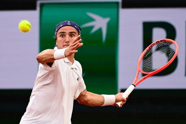 TENNIS : Roland Garros 2025 - Internationaux de France - 27 05 2025 Mattia Bellucci ( Italy ) during the 2025 French Open at Roland Garros on May 27, 2025 in Paris, France. ( Photo Dante Badano PSNewz ) - ParisFrance  Copyright: xx