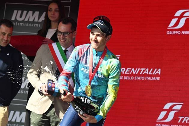 27-05-2025 Giro D italia; Tappa 16 Piazzola Sul Brenta - Brentonico San Valentino; 2025, Xds - Astana; Scaroni, Christian; Brentonico San Valentino; 