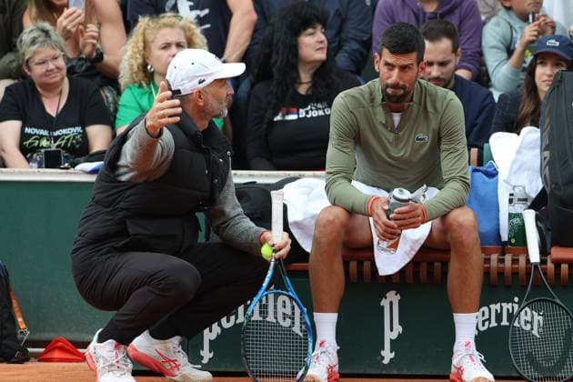 Roland Garros 2025 Novak Djokovic during Roland Garros 2025 tennis tournament - training in Paris France on 27 May 2025. Paris France  Copyright: xFotoxOlimpikx originalFilename:jastrzebowski-rolandga250527_npB9y.jpg