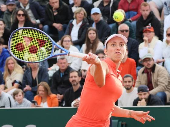 Belgian Elise Mertens pictured in action during a match between French Boisson and Belgian Mertens in the first round of the Women s Singles at the Roland Garros French Open tennis tournament, in Paris, France, . This year s tournament takes place from 25 May to 08 June. BENOITxDOPPAGNE  x125498196x