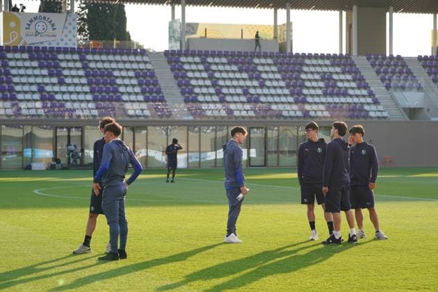 Pitch check for players during match between Inter and Sassuolo In the final fase of 2024 25 Primavera 1 Championship at the Viola Park Center in Bagno A Ripoli, Florence, center of Italy - Tuesday, May 27, 2025. Sport - Soccer  Copyright: xMarcoxBucco LaPressex