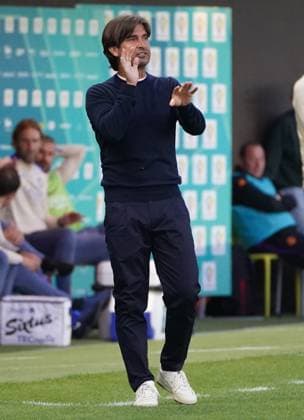 Sassuolo™s head coach Emiliano Bigica gestures during match between Inter and Sassuolo In the final fase of 2024 25 Primavera 1 Championship at the Viola Park Center in Bagno A Ripoli, Florence, center of Italy - Tuesday, May 27, 2025. Sport - Soccer  Copyright: xMarcoxBucco LaPressex