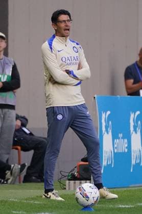 Inter™s head coach Andrea Zanchetta gestures during match between Inter and Sassuolo In the final fase of 2024 25 Primavera 1 Championship at the Viola Park Center in Bagno A Ripoli, Florence, center of Italy - Tuesday, May 27, 2025. Sport - Soccer  Copyright: xMarcoxBucco LaPressex