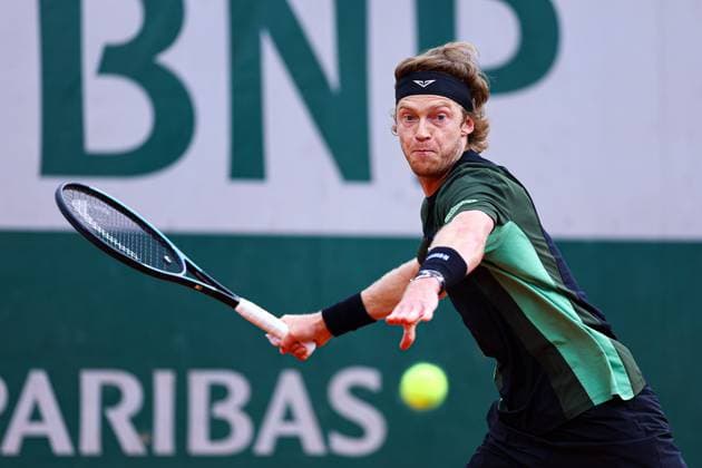 2025.05.27 Paryz French Open Roland Garros 2025 Andrey Rublev - Lloyd Harris N z Andrey Rublev Foto Pawel Andrachiewicz PressFocus 2025.05.27 Paris Tennis French Open Roland Garros 2025 Andrey Rublev - Lloyd Harris Andrey Rublev Credit: Pawel Andrachiewicz PressFocus NEWSPIX.PL --- newspix.pl POLAND OUT! 