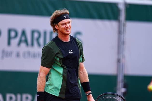 2025.05.27 Paryz French Open Roland Garros 2025 Andrey Rublev - Lloyd Harris N z Andrey Rublev Foto Pawel Andrachiewicz PressFocus 2025.05.27 Paris Tennis French Open Roland Garros 2025 Andrey Rublev - Lloyd Harris Andrey Rublev Credit: Pawel Andrachiewicz PressFocus NEWSPIX.PL --- newspix.pl POLAND OUT! 