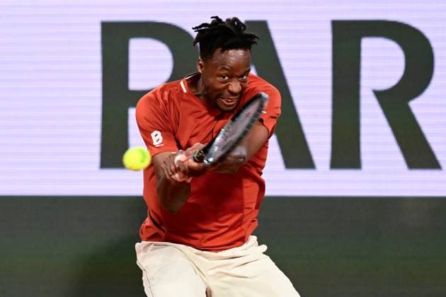 TENNIS : Roland Garros 2025 - Internationaux de France - 27 05 2025 Gael Monfils ( France ) during the 2025 French Open at Roland Garros on May 27, 2025 in Paris, France. ( Photo Dante Badano PSNewz ) - ParisFrance  Copyright: xx