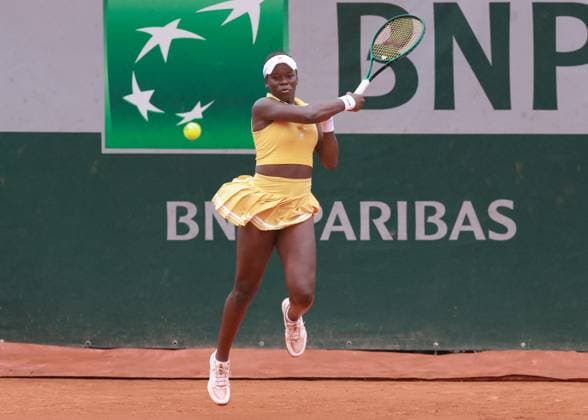 Victoria Mboko CAN Tennis French Open 2025 Roland Garros Paris France 28 May 2025 Copyright: xJuergenxHasenkopfx
