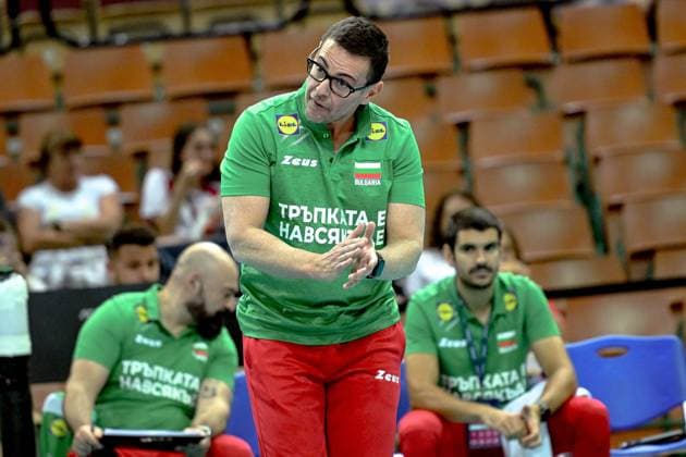 KATOWICE 28.05.2025 MECZ SIATKARZY --- TURNIEJ SILESIA CUP: MECZ BULGARIA - NIEMCY --- MENS VOLLEYBALL MATCH: BULGARIA - GERMANY N Z GIANLORENZO BLENGINI FOT. PAWEL PIOTROWSKI 400MM.PL NEWSPIX.PL --- newspix.pl 